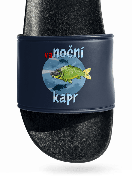Vánoční kapr pantofle Navy