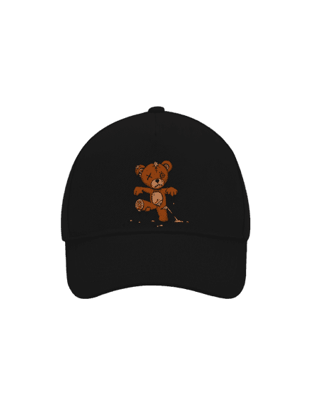 Zombie teddy kšiltovka baseballka Black