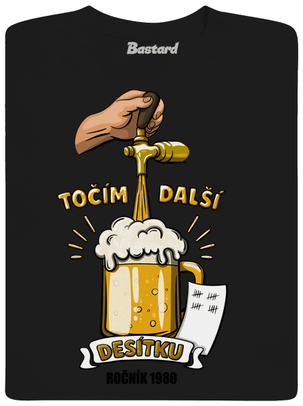 Točím další desítku pánské tričko Black