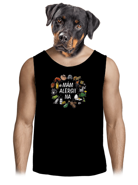 Mám alergii na... + fix pánské tílko Black