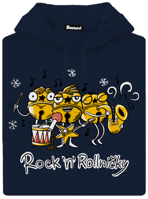 Rock 'n' rollničky pánská mikina klokanka Navy