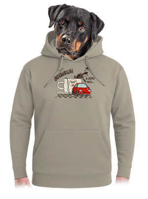 Dotankuju a jedu unisex mikina premium Pastel Macchiato