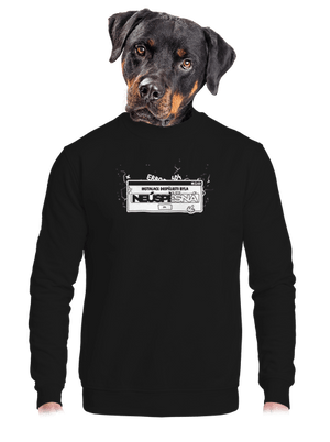 unisex mikina bez kapuce