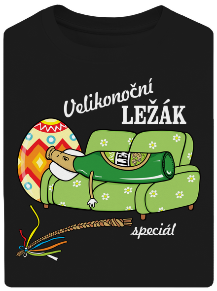 Velikonoční ležák unisex tričko oversized Black