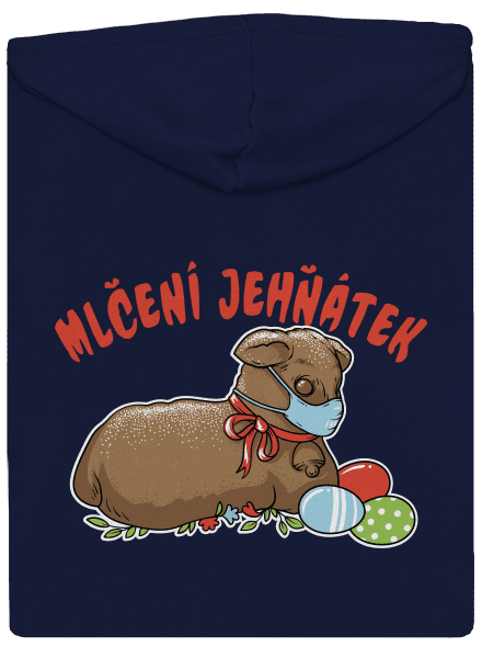 Mlčení jehňátek pánská mikina na zip Navy