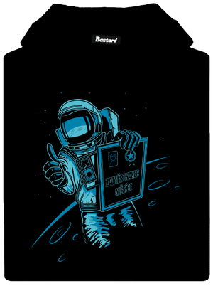 Zaměstnanec měsíce pánská mikina klokanka Black