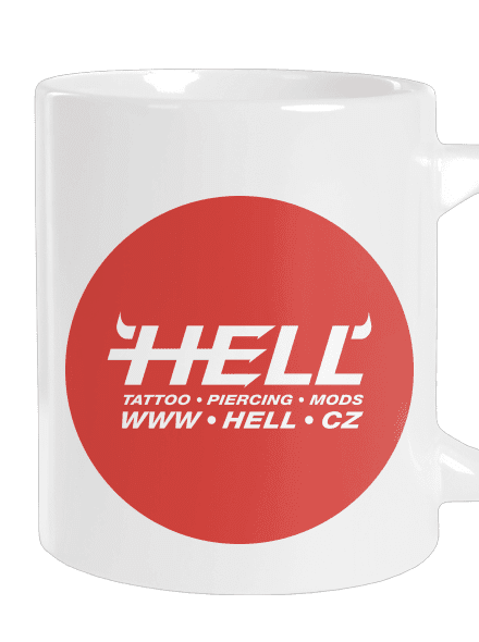 Hell logo velký hrnek White