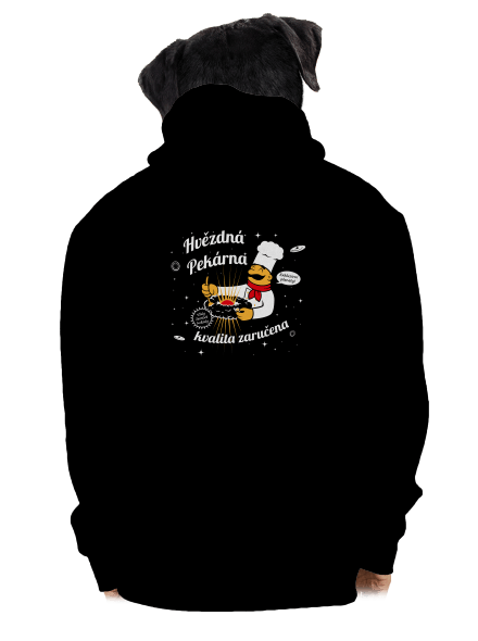 Hvězdná pekárna pánská mikina na zip Black