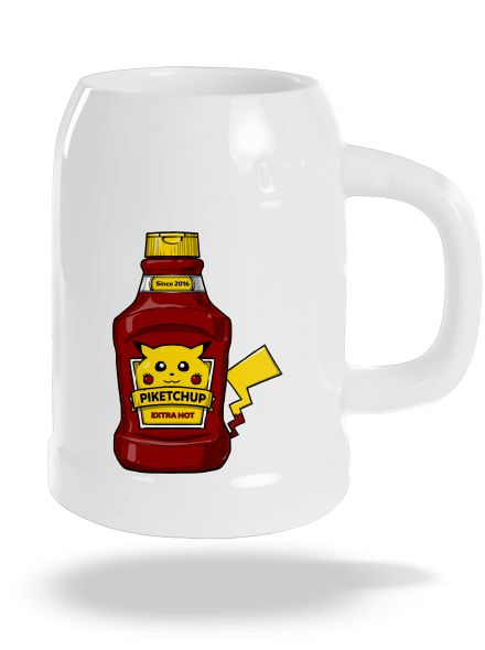 Piketchup půllitr White
