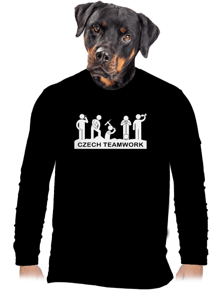 Czech Teamwork pánské dlouhý rukáv Black