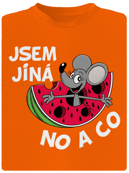 Jsem jiná dětské sportovní tričko Neon Orange