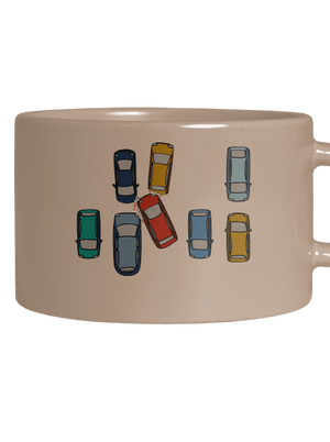 Dámská jízda hrnek makronka Brown Macaron