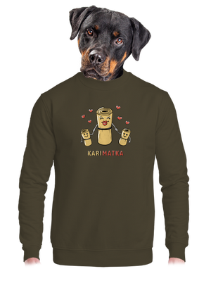 unisex mikina bez kapuce