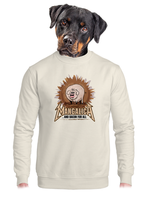 unisex mikina bez kapuce