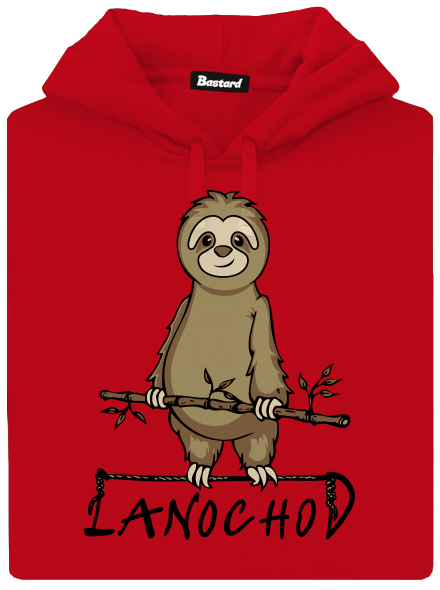 Lanochod pánská mikina klokanka Red