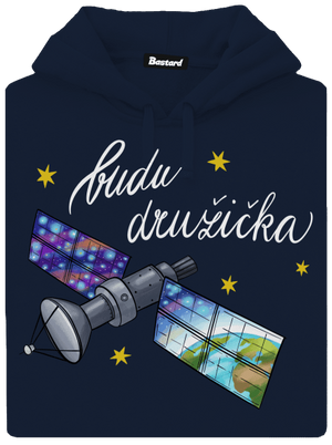 Budu družička pánská mikina klokanka Navy