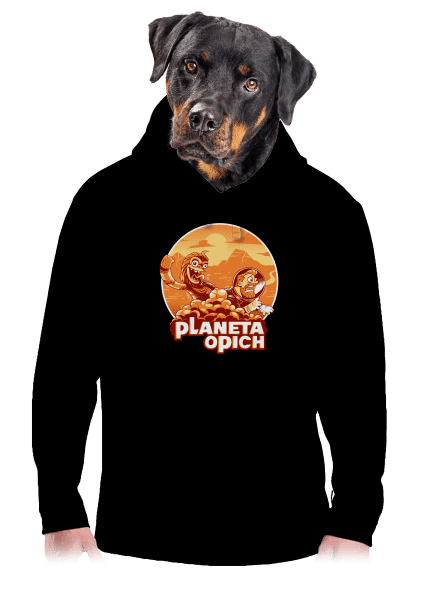 Planeta opich pánská mikina klokanka Black