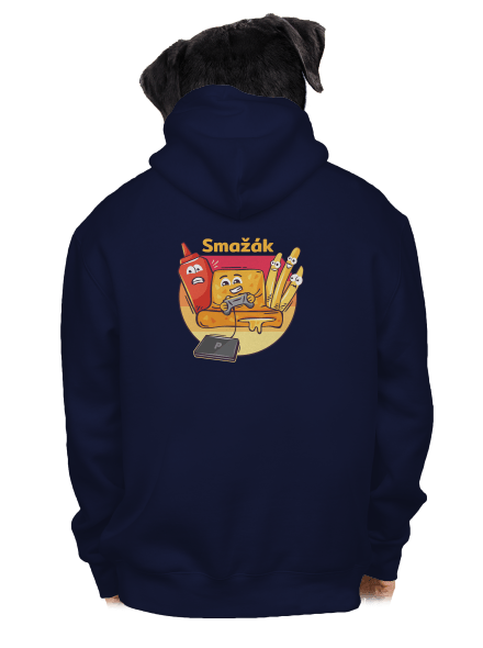 Smažák pánská mikina na zip Navy