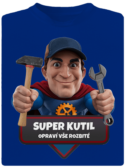 Super táta pánské sportovní tričko Royal Blue Mal
