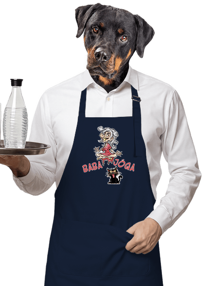 Baba Jóga zástěra Navy