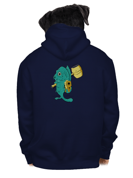 Poslední štědrovečerní pánská mikina na zip Navy