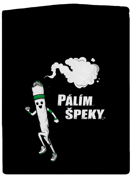 Pálím špeky pánská mikina na zip Black