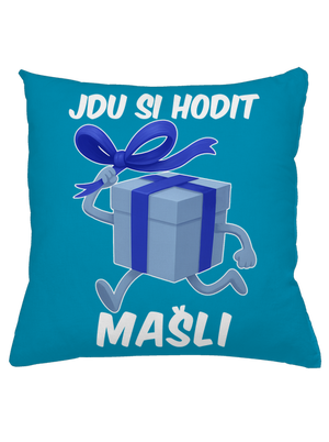 Jdu si hodit mašli polštář Blue Turquoise