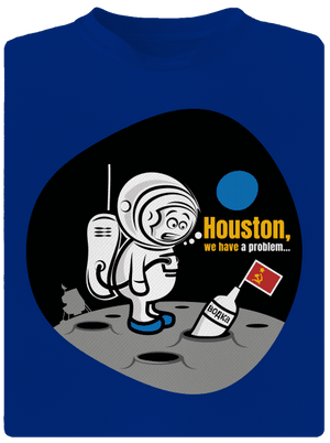 Máme problém pánské sportovní tričko Royal Blue Mal