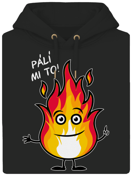 Pálí mi to unisex mikina premium Dark Black