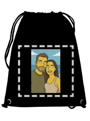 Simpsonovi z vlastní fotky vak Black