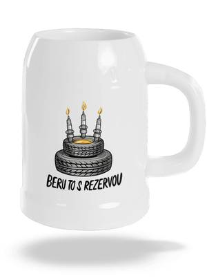 Beru to s rezervou půllitr White