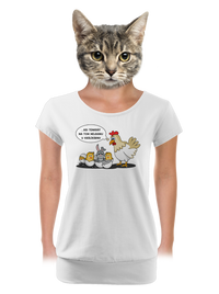 dámské tričko s lemem