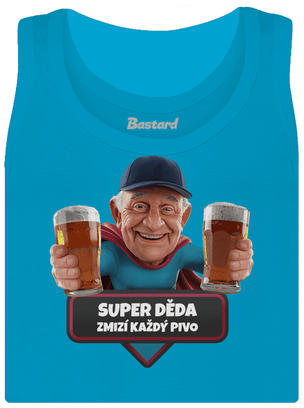 Super děda dámské tílko klasické Blue Atol