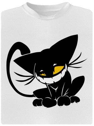Evil cat dětské sportovní tričko White