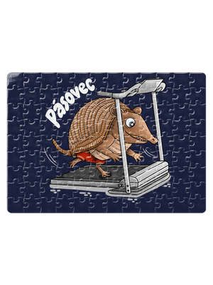 Pásovec puzzle White