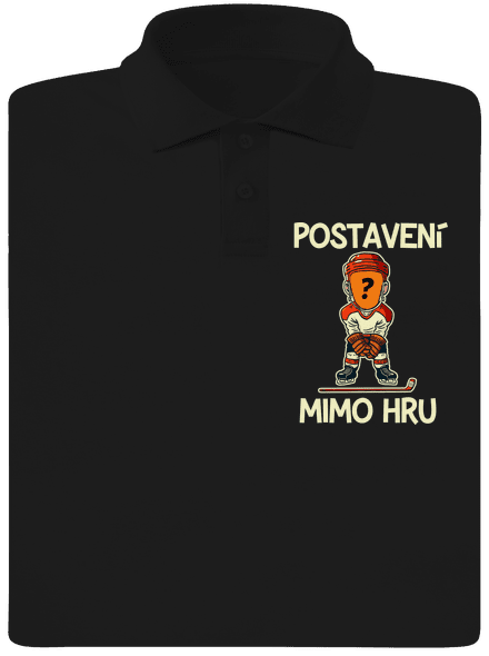 Postavení mimo hru pánská polokošile Black