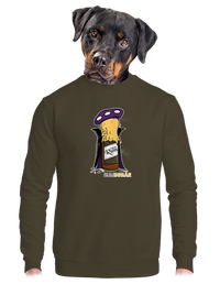 unisex mikina bez kapuce