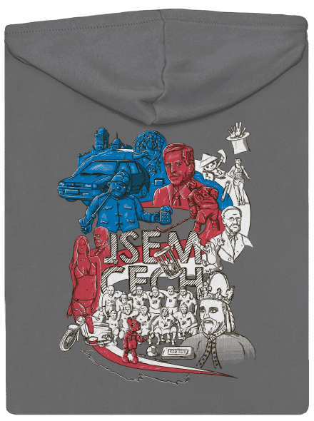 Jsem Čech dámská mikina na zip Steel Gray