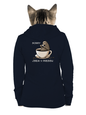 V pressu dámská mikina na zip Navy Mal