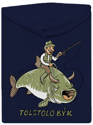 Tolstolobýk pánská mikina na zip Navy