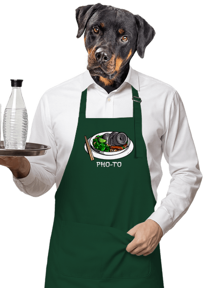 Pho-to zástěra Bottle Green