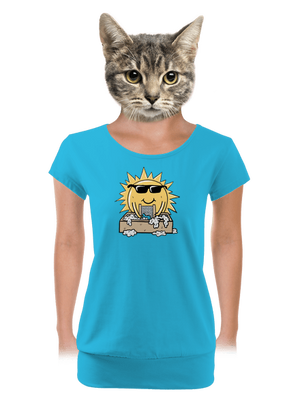 dámské tričko s lemem