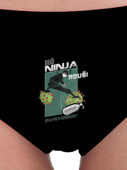 Ninja v rouši dámské kalhotky Black