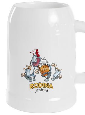 Rodina je základ půllitr White