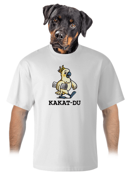 Kakat-du unisex tričko oversized White