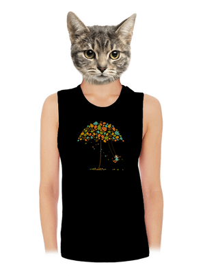 Radost z podzimu dámské tílko volné Black