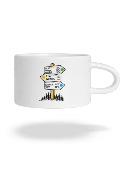 Rozcestník hrnek makronka White