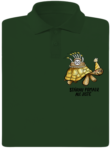 Stárnu pomalu pánská polokošile Bottle Green Mal