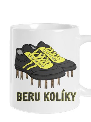 Beru kolíky klasický hrnek White