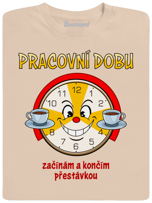 Pracovní doba pánské tričko Sand